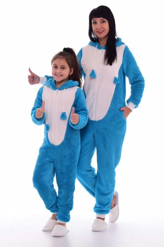 Women's pajamas Kigurumi Hare 1-150b (turquoise)