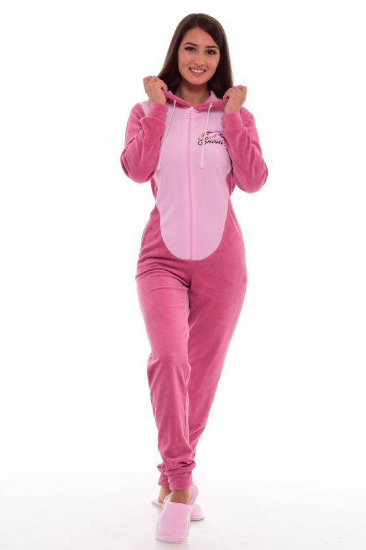 Women's pajamas Kigurumi Raccoon 1-155 (dry rose)