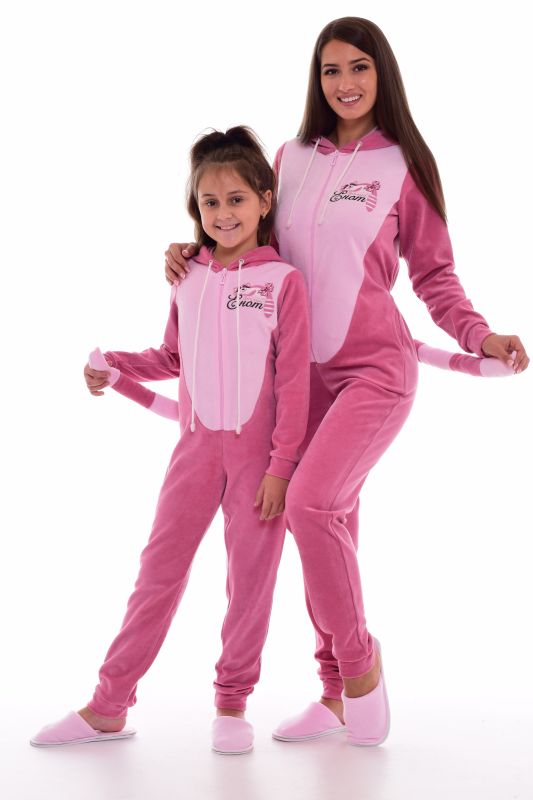 Women's pajamas Kigurumi Raccoon 1-155 (dry rose)