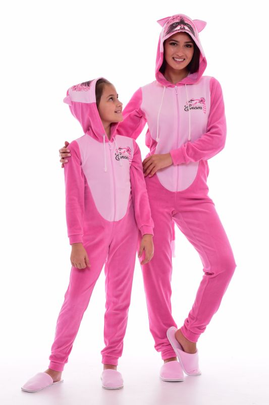 Women's pajamas Kigurumi Raccoon 1-155a (pink)