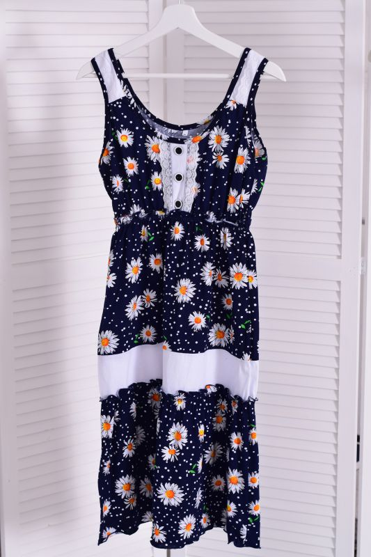 Women's sundress 4-05a (dark blue)