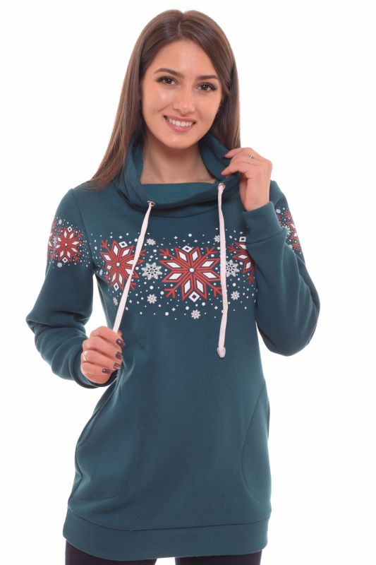 Women's sweatshirt 6-127i (green)