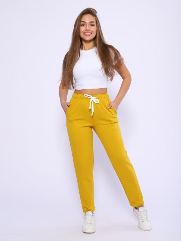 Women's trousers 8-038o (mustard)